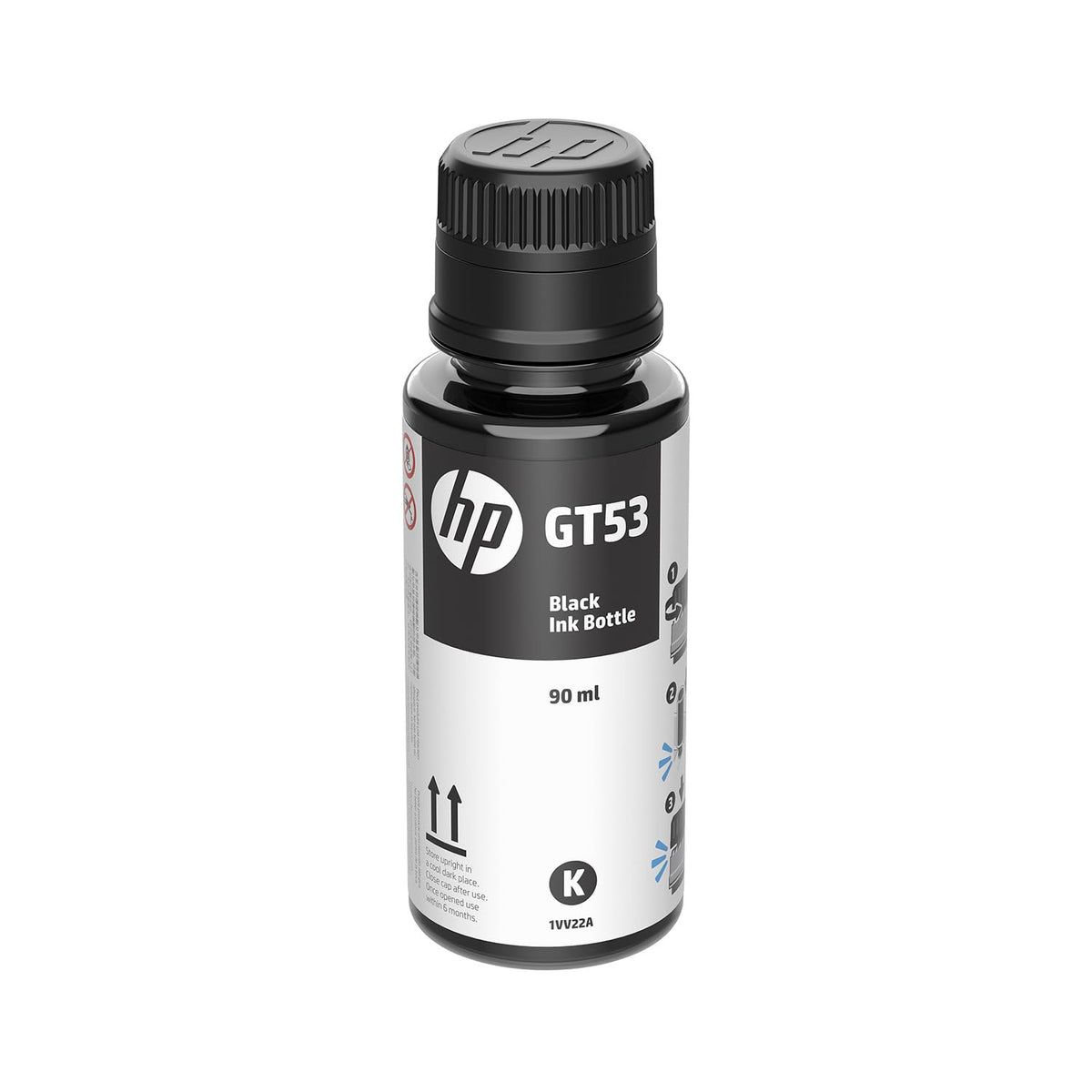 Botella de Tinta HP Negro Original GT53 para Impresoras Smart Tank y Deskjet