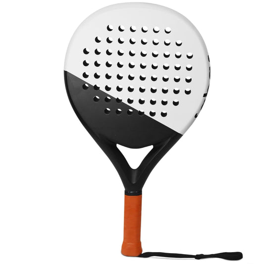 LAPAT Padel Racket with Cover Bag - Carbon Surface with EVA Memory Foam- Paddle Tennis Racquets Lightweight (White Retro)