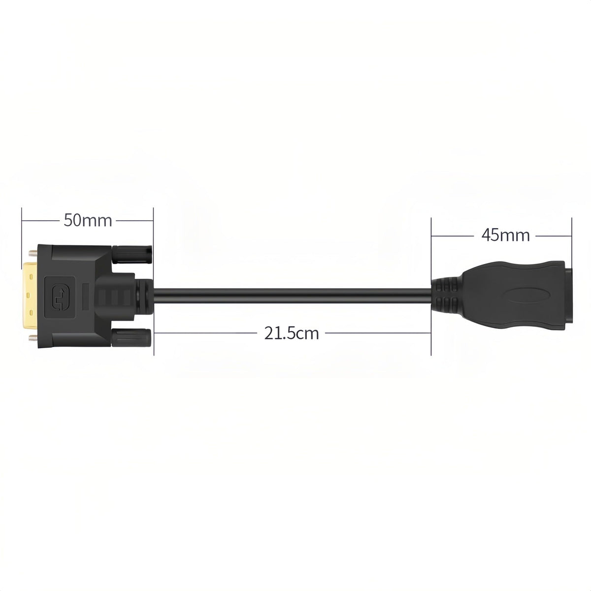 Adaptador de Cable HDMI a DVI MMOBIEL Dorado Bidireccional 1080p Full HD 60Hz 0,3 m