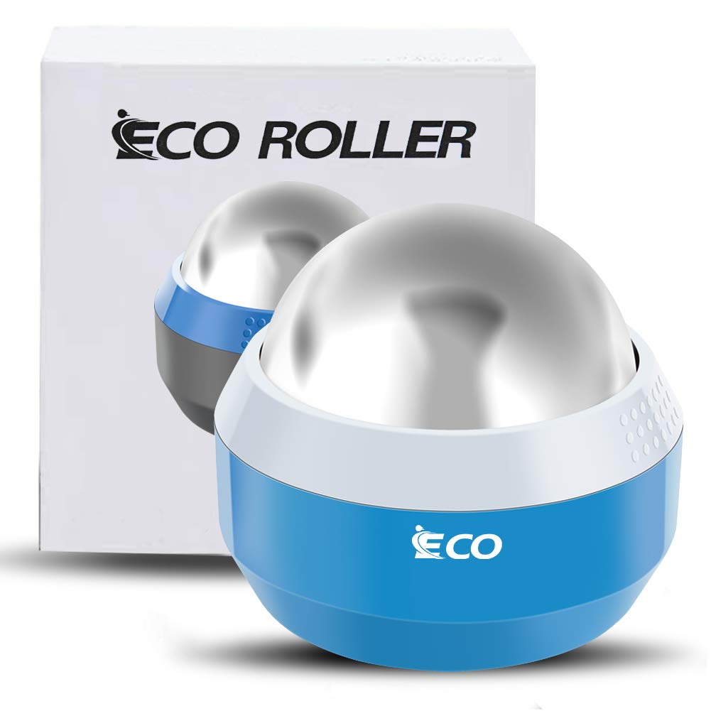 iECO Cryosphere Cold Massage Roller Ball - Pelota de masaje para alivio con frío y calor, liberación miofascial, terapia de puntos gatillo, nudos musculares - Masajeador de hielo para tejido profundo