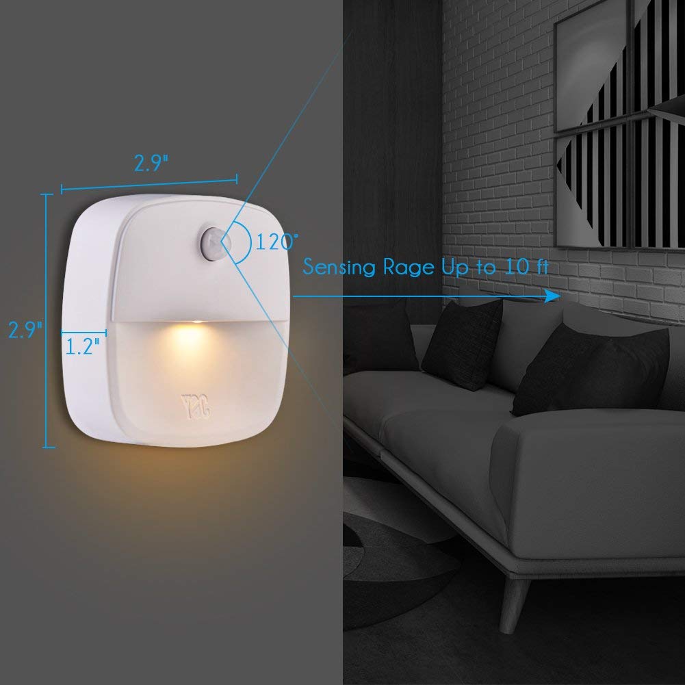 Luces Nocturnas Automáticas Vbestlife Blancas con Sensor de Movimiento para Dormitorio y Pasillo