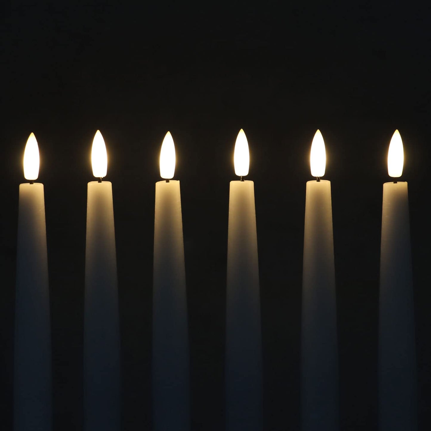 Velas Largas LED Rhytsing Blanco Cálido con Temporizador y Mandos a Distancia diseño Rústico 29cm