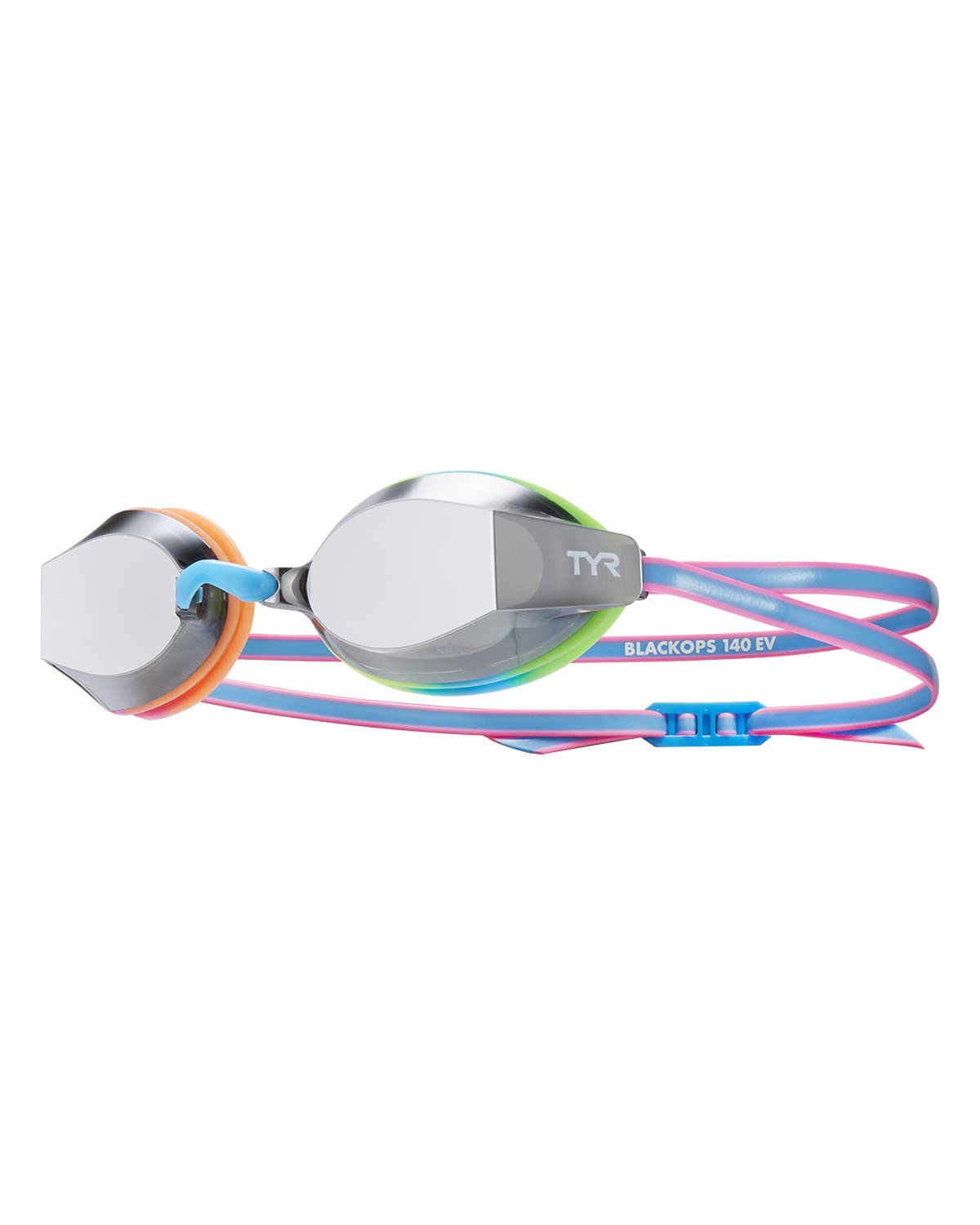 Anteojos de Espejo TYR Blackops 140 EV Plateada Azul Rosa para Carreras (Talla Junior)