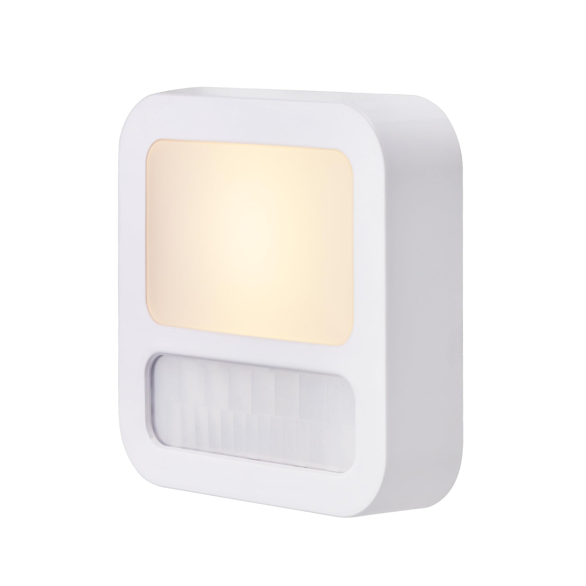 GE Luz Nocturna LED, Blanca Con Sensor De Movimiento Y Luz, 20 Lúmenes, Certificacion-UL, Moderna Ideal Para Sala De Estar, Baño, Dormitorio, Guardería, 1 Pieza, 40865