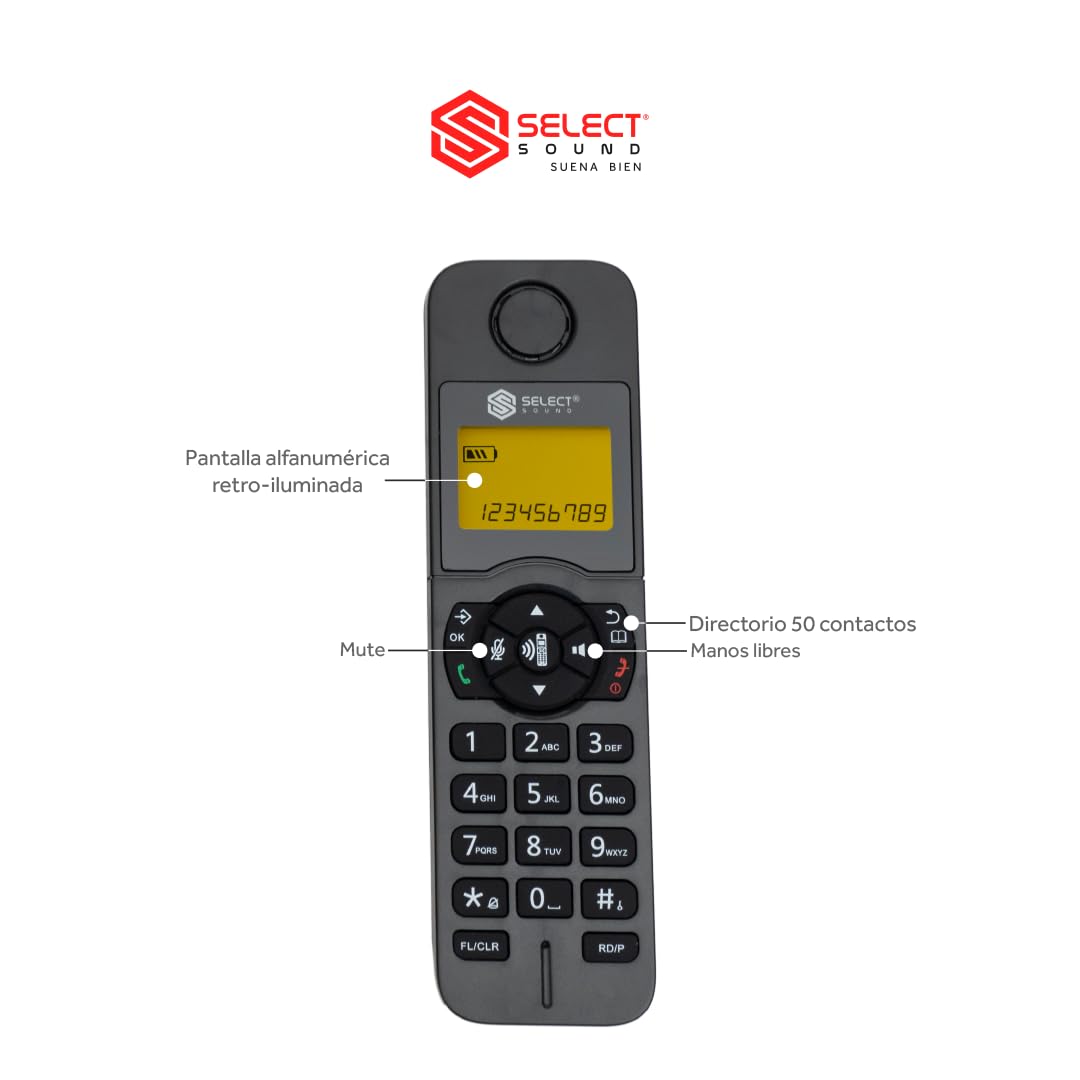 Select Sound Telefono Inalambrico Duo 8032