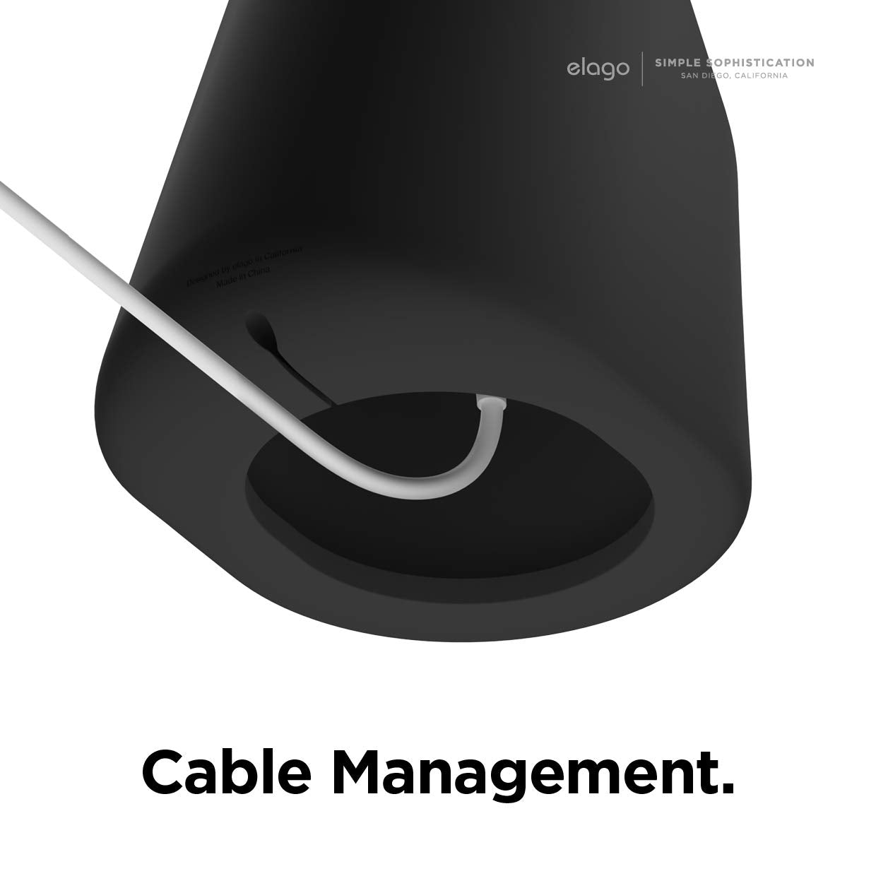 Soporte de Carga elago MS1 Negro Compatible con Magsafe de Silicona Premium para iPhone 16, 15, 14, 13, 12 Serie