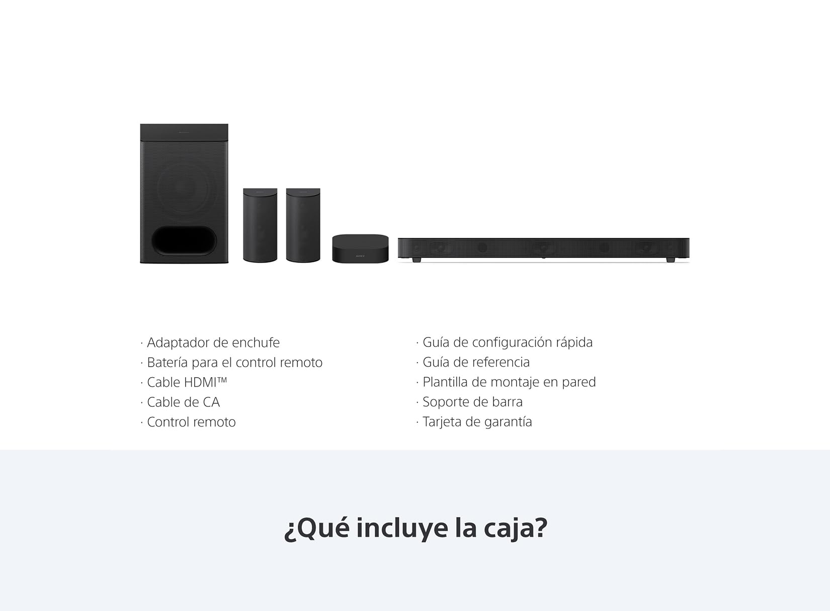 Sony BRAVIA Theatre System 6, 5.1ch con Subwoofer y Compatible Dolby Atmos y DTS-X 1000 W I HT-S60