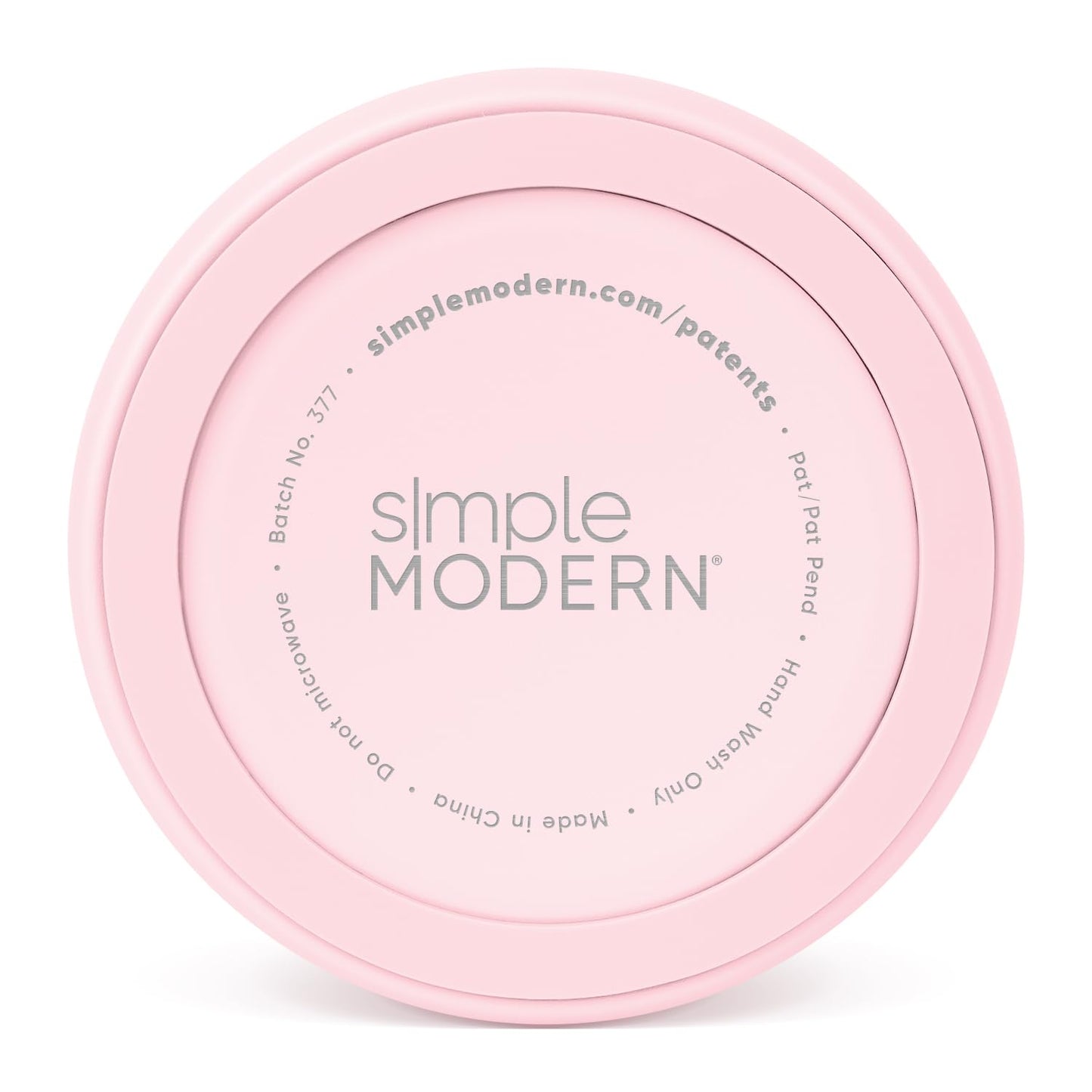 Tazón para Mascotas Simple Modern Blush Acero Inoxidable Aislado Bentley Colección Medio