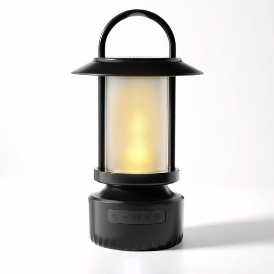 Altavoz Bluetooth al aire última intervensión, linterna de camping, altavoz impermeable para acampar, luz nocturna que se puede utilizar para la decoración de patios, porches, jardines, patios