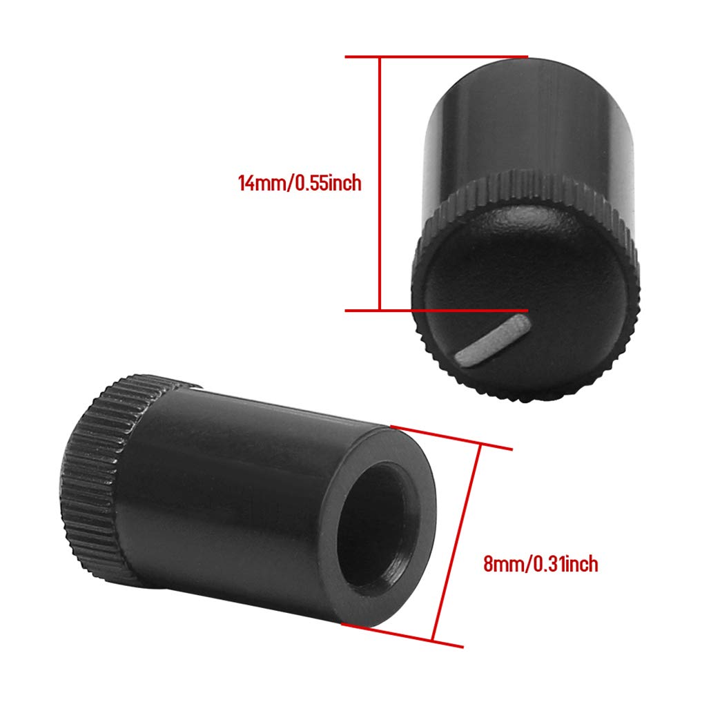 Perillas de Control de Tono para Radio GM Equipment 4PCS Negro
