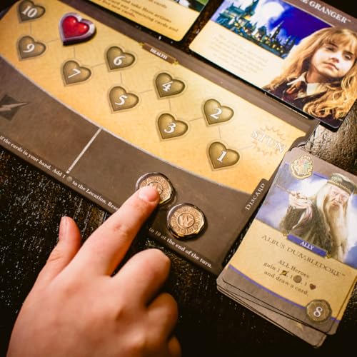 Juego de Mesa Usaopoly Harry Potter Hogwarts Battle Producto Oficial Cooperativo de Cartas para Construir Mazos