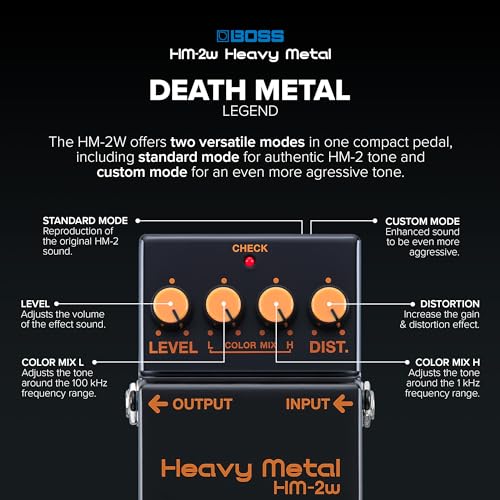 Boss HM-2W Waza Craft - Pedal de distorsión de metal pesado
