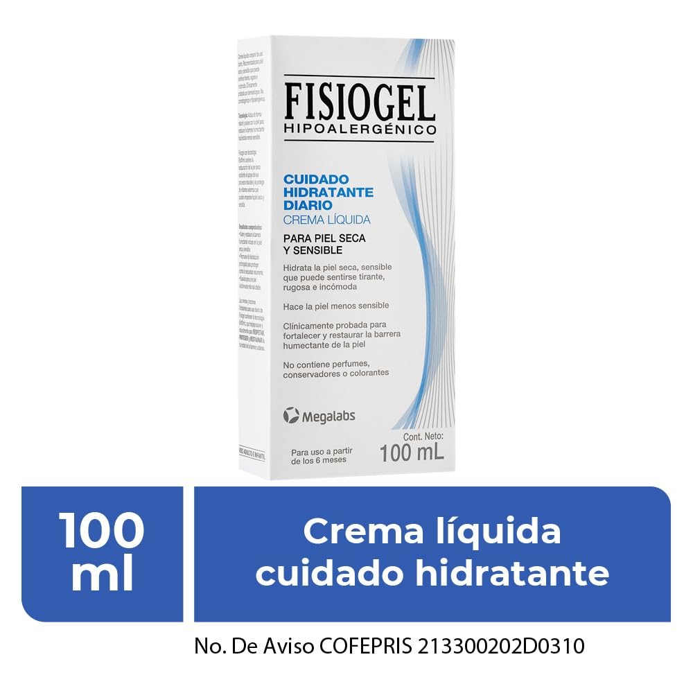FISIOGEL Crema | hidratantes facial diurno | Hidratantes | Piel Sensible seca | 100 ML