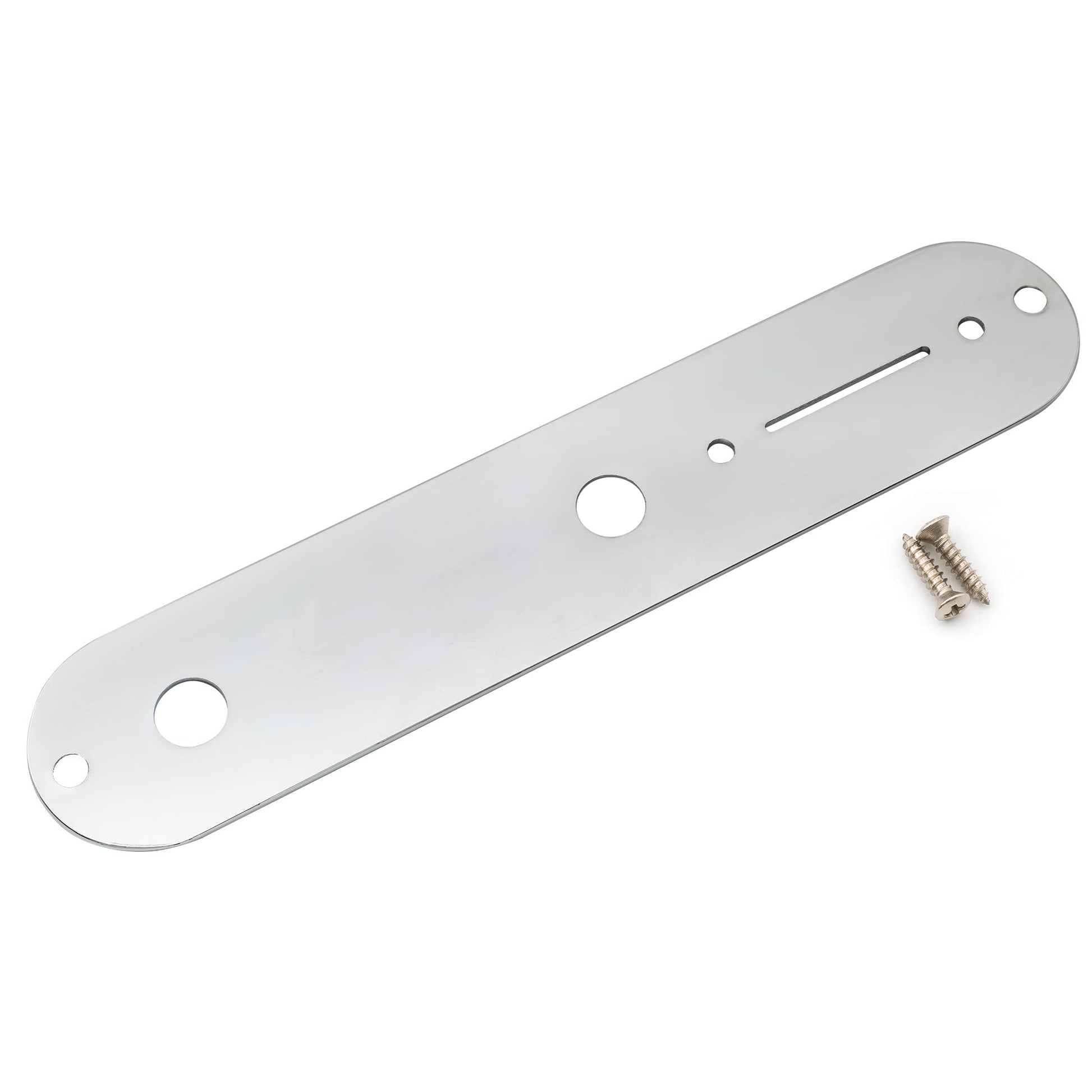 Musiclily Pro 32mm Acero Placa Control Telecaster para Guitarra Eléctrica tipo Tele, Cromado