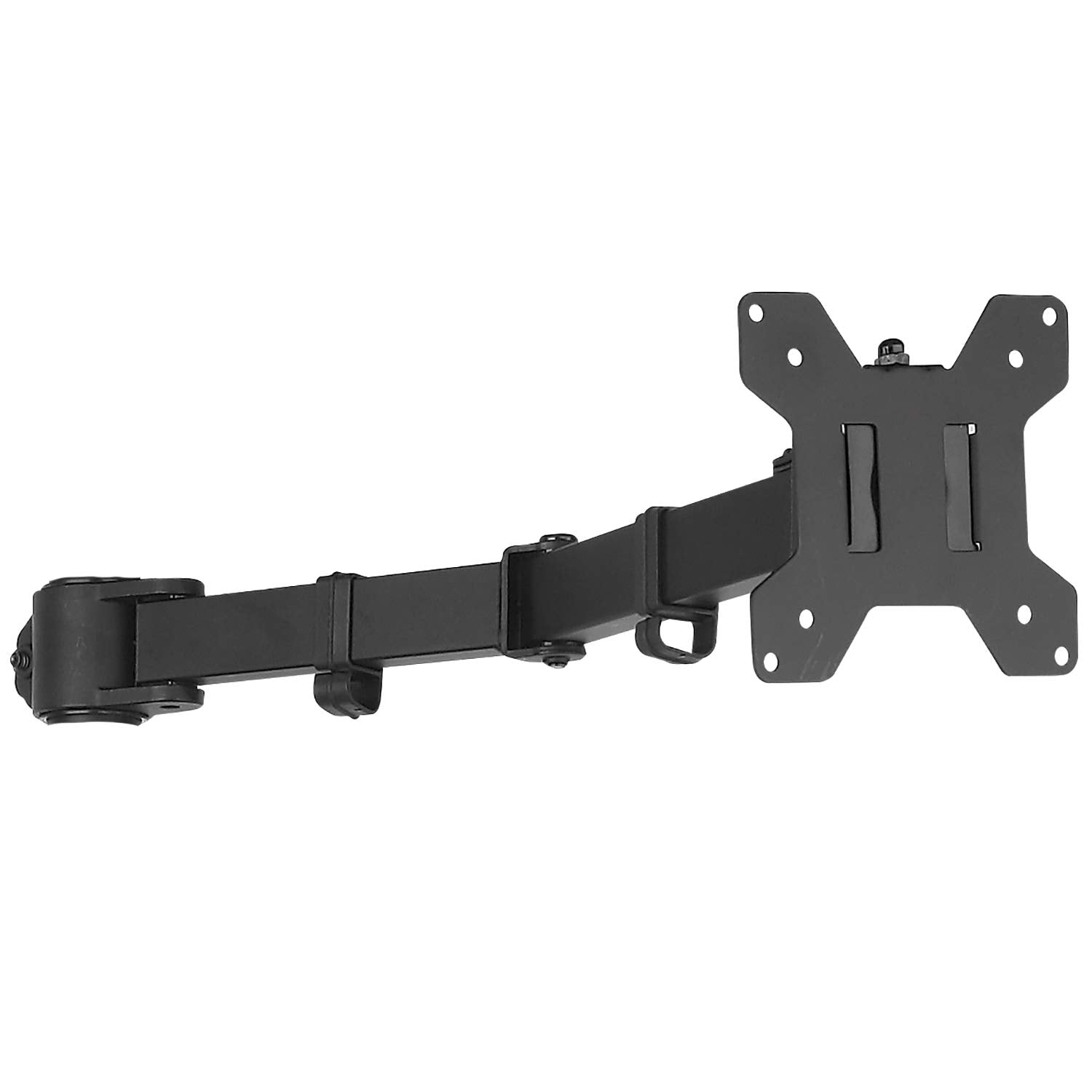 Brazo de Monitor Ajustable WALI Negro con Soporte VESA