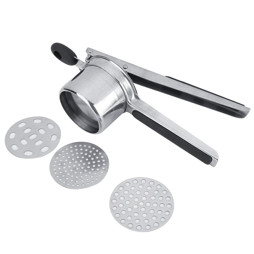 Picadora Manual de Alimentos Acero Inoxidable Herramienta Desmontable para Tomates y Zanahorias