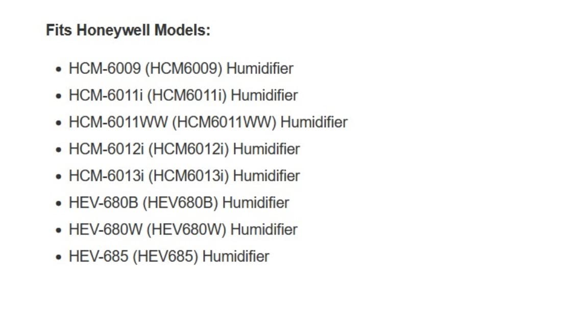 Honeywell HC14PF3 Filtro absorbente de repuesto E, paquete de 3, blanco, 3 unidades