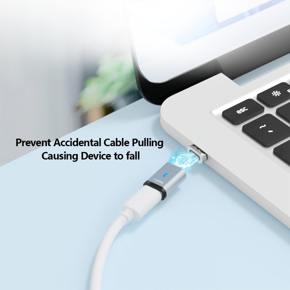 Adaptador Magnético USB C SHEEAST 120W Compatible con MacBook y iPad Pro