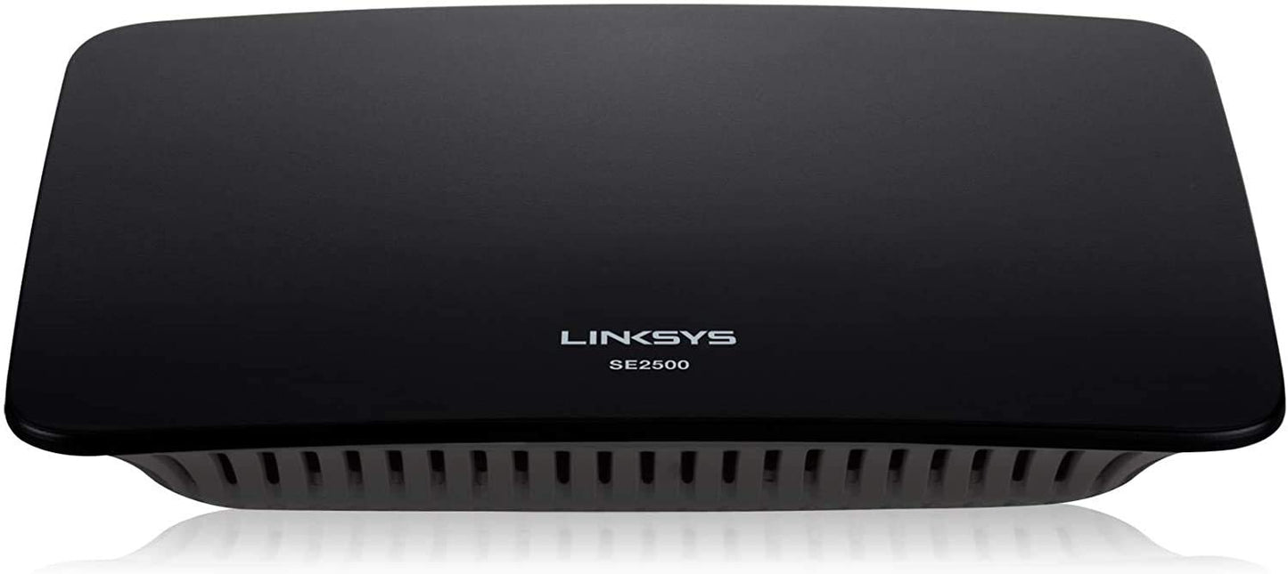 Lynksys 5-Port Gigabit Ethernet Switch - Switch de red, color negro