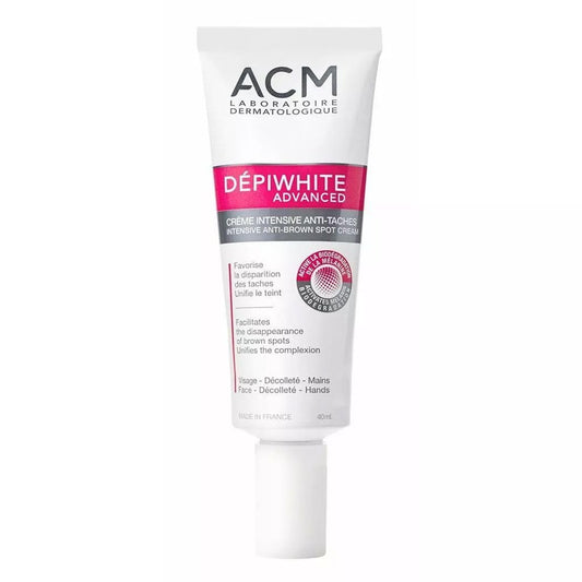 Crema despigmentadora avanzada ACM Depi White - 40 ml - Tratamiento dermatológico para manchas en la piel
