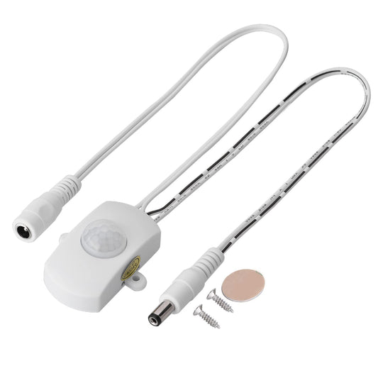 Interruptor Automático Sensor Infrarrojo Richer-R Mini 5A DC 6-24V Movimiento PIR con Rango de 120 Grados hasta 7 m para Iluminación Tira LED