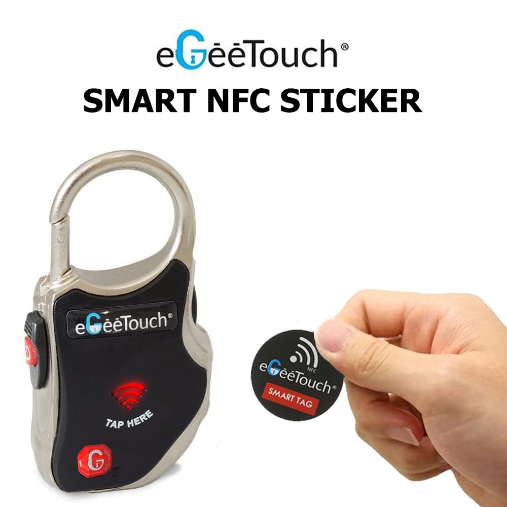 eGeeTouch NFC para todas las cerraduras inteligentes eGeeTouch (3 llaveros adhesivos)