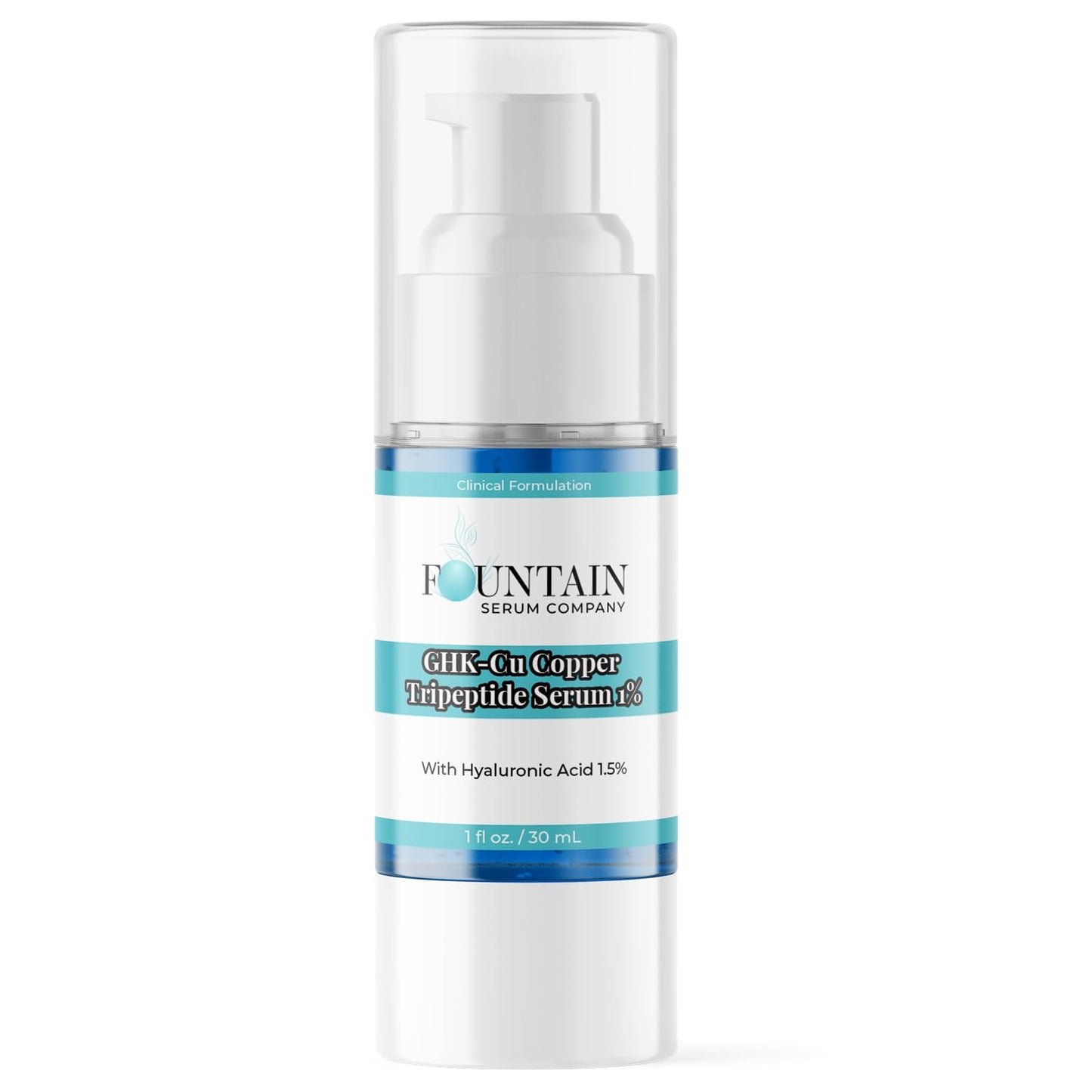 LYSMOSKI GHK-Cu Copper (1%) Tripeptide Serum with Hyaluronic Acid (1.5%) - Face and Scalp Serum#