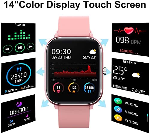 Smartwatch LOLO Rosado Impermeable para Hombre Mujer