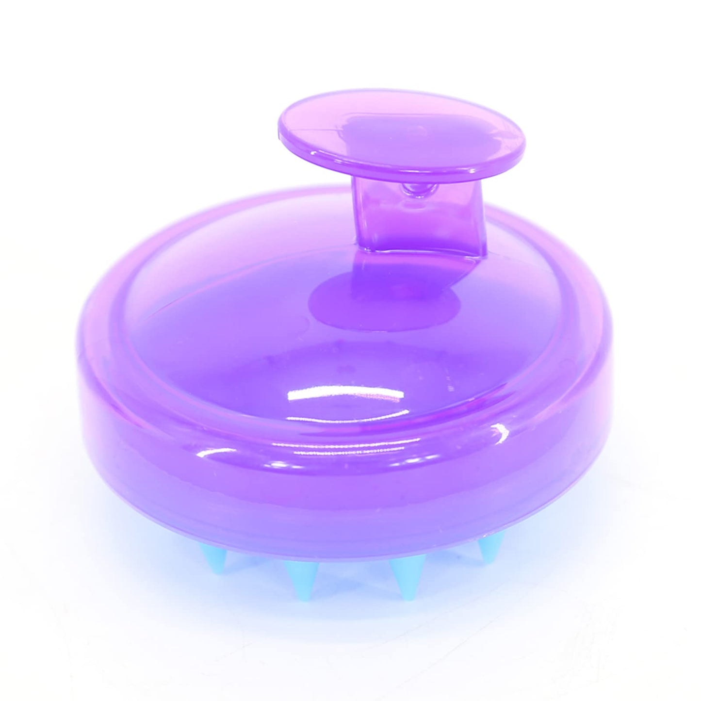 Cepillo Masajeador BTWTRY Morado Silicona Suave para Crecimiento del Cabello para Hombre