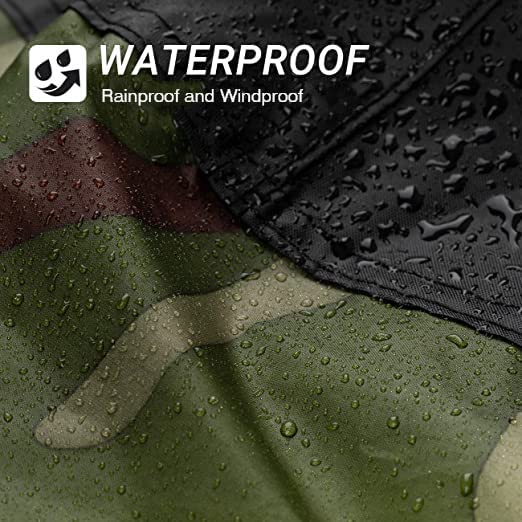 Cubierta Impermeable para Motocicletas, Funda para Moto Impermeable, 190T Tela Oxford Cubierta de Motocicleta, protección contra el Polvo, escombros, Lluvia y Clima, para Harley,Honda,Yamaha, Suzuki
