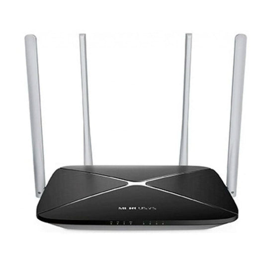 Router Inalámbrico Mercusys Negro Banda Dual 1200Mbps 4 Antenas Fijas