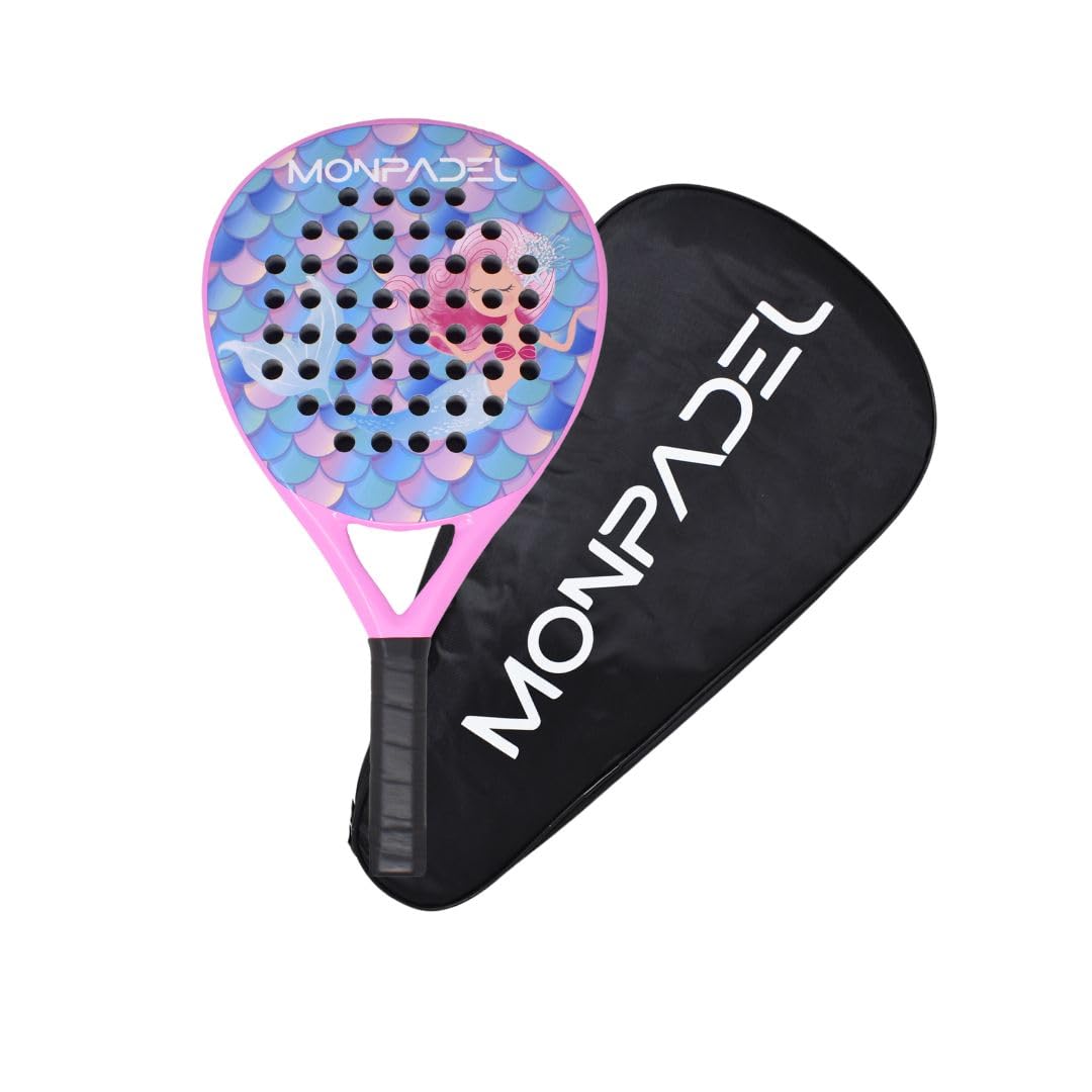 Raqueta Pádel MonPadel Sirena Eva Soft Carbon para Niña Junior