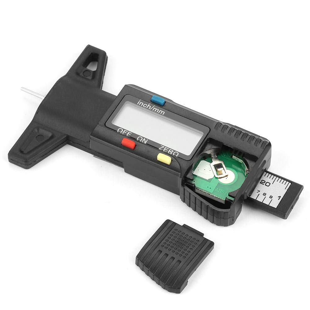 Hyuduo Medidor de Profundidad de Banda de Rodadura Digital, Medidor Medidor de Banda de Rodadura Para Coche, Camión, Moto