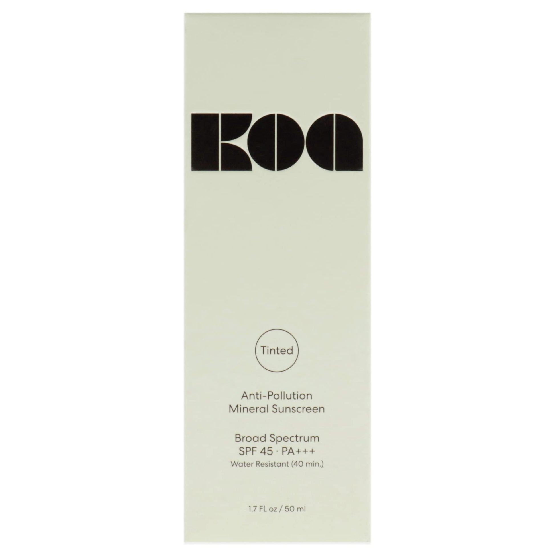 Koa Protector solar mineral - con color - Ingredientes tradicionales y nutritivos de Hawaii - Protege la piel del sol sin la capa blanca - Fórmula ligera y profundamente hidratante - 50 ml