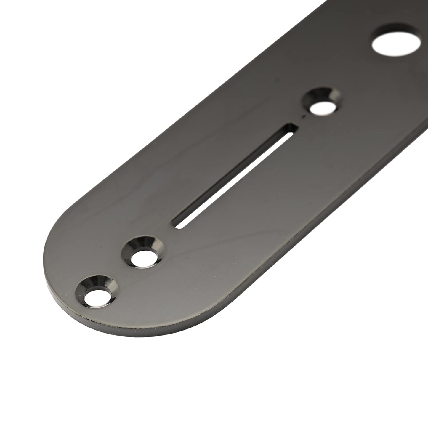 Musiclily 2 Agujeros Placa de Control para Guitarras Estilo Tele, Negro