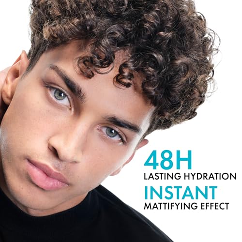 Vichy Minéral 89 Aqua Gel - Hidratante facial para piel grasa | Hidratante matificante | Ácido hialurónico + niacinamida + ácido salicílico | Control de brillo | Gel hidratante refrescante no