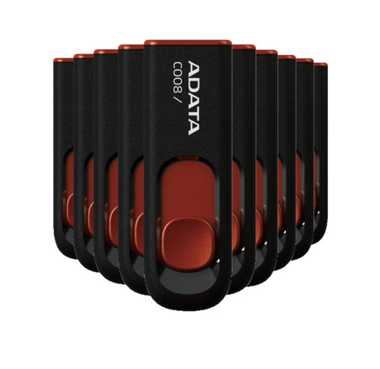 Memoria USB PSA ADATA Negro Rojo Kit 10 Piezas 16 GB USB 2.0