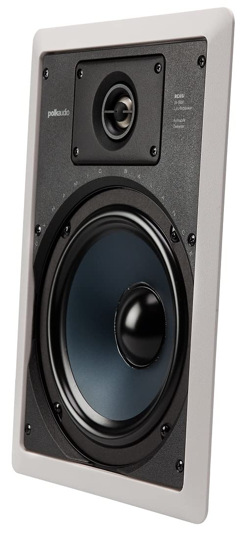 Polk Audio RC55i Bocinas de 2 vías empotrables en Techo/Pared (par, Blanco), Blanco, 20,32cm