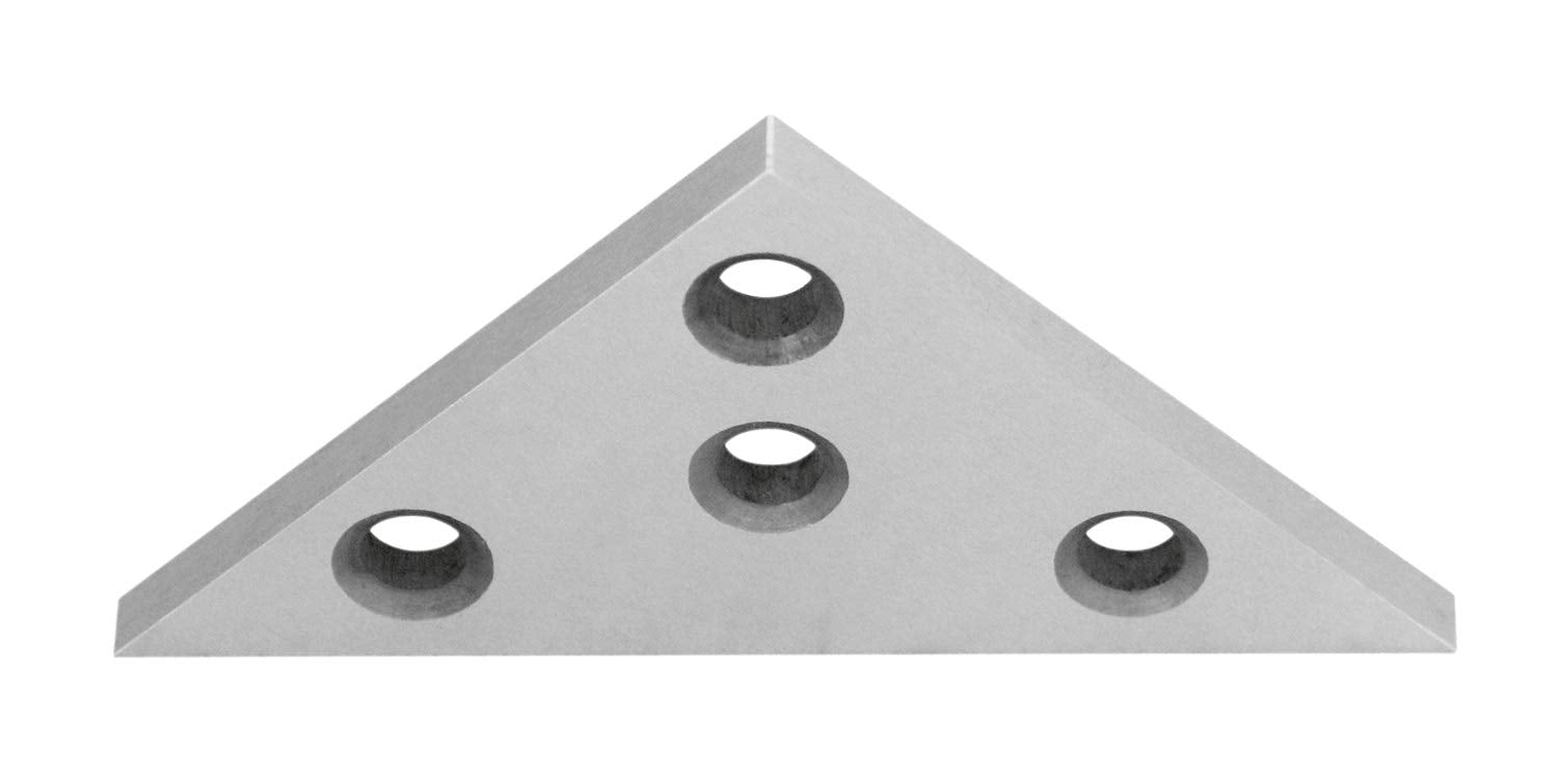 Juego de Placas de Ángulo Sólido Accusize Industrial Tools 30-60-90 y 45-45-90 Grados