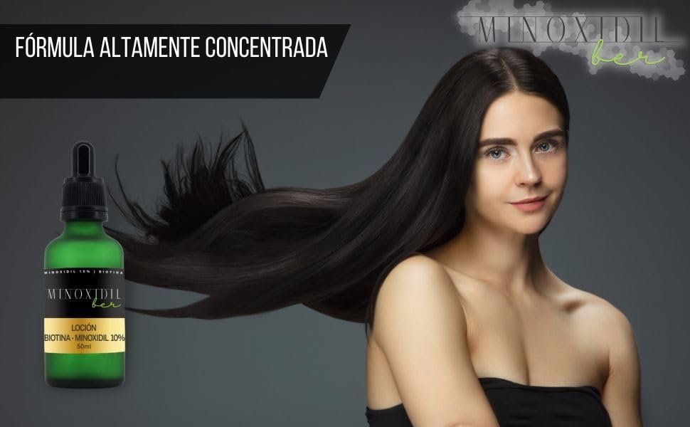Loción Estimulante UNISEX Biotina 10% para Cabello, Barba y Cejas