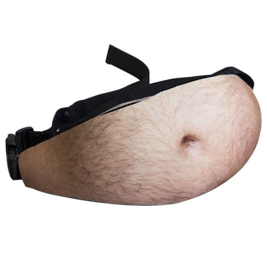 Dad Bag Fake Beer Belly,Riñonera hombres,Bolsa de papá Fake Beer Belly Waist Pack Unisex Riñonera White Elephant Gifts Regalos divertidos de mordaza