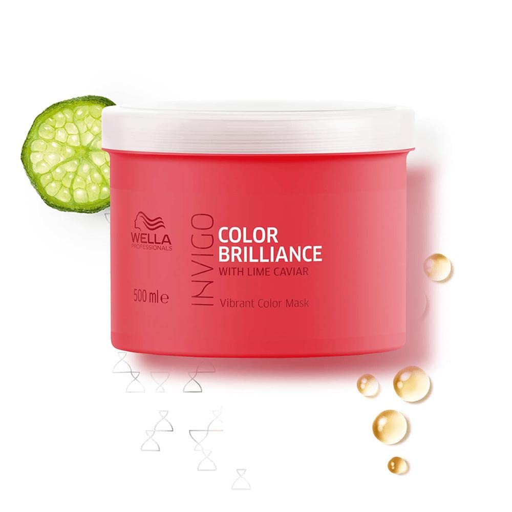 Mascarilla Wella Invigo Brilliance 500ml Rojo Intenso