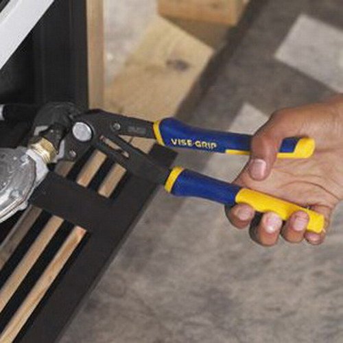 IRWIN VISE-GRIP Tools GrooveLock - Alicates en V, 6 pulgadas (4935351), negro, azul amarillo, plata, 6 pulgadas