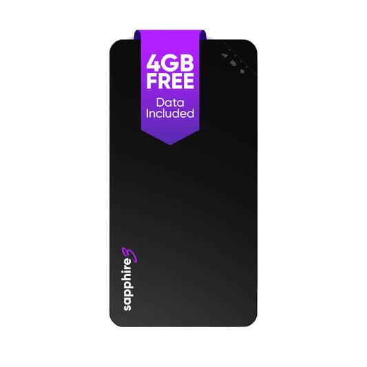 Hotspot Móvil Sapphire 3 Azul con Datos Globales Gratuitos y Batería de Larga Duración