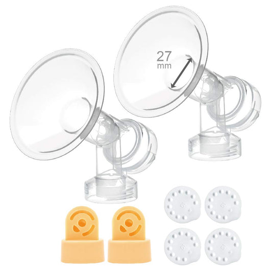 Embudos de una Sola Pieza 27 mm Medela Maymom Válvula y Membrana Compatibles