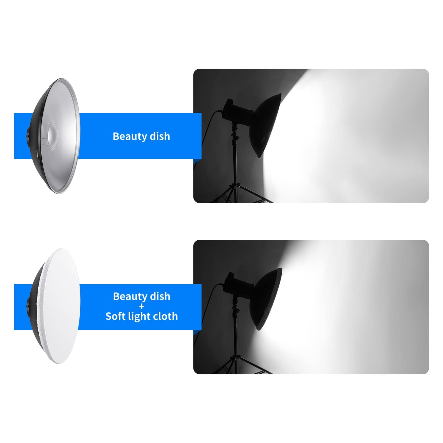 NEEWER 16"/41cm Aluminio Standard Reflector Beauty Dish