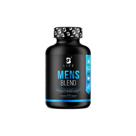 B Life Multivitamínico para Hombre | 100 Cápsulas | 650 mg por cápsula | Creatina Monohidratada, BCAA 2:1:1 (L-Leucina, L-Isoleucina, L-Valina) y L-Arginina | Ingredientes Naturales | Mens Blend.