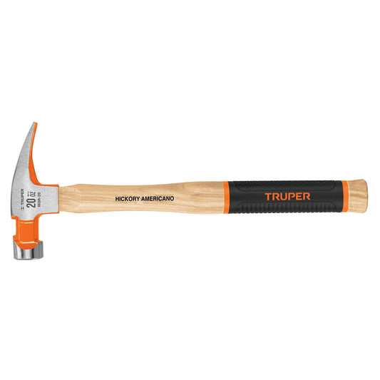 Martillo Truper MOR-20 Pulido Uña Recta Mango Hickory 20 oz
