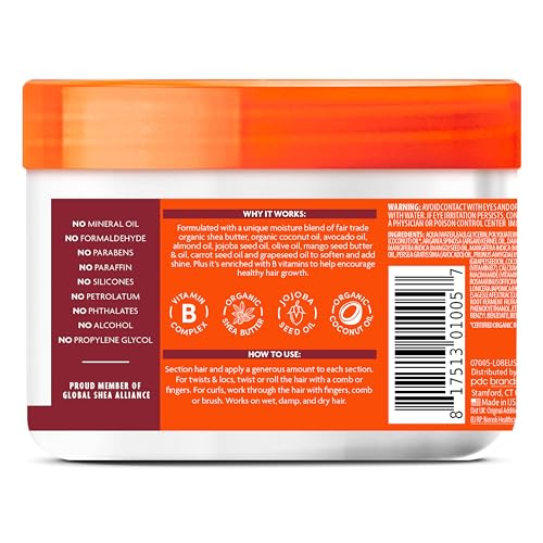 CANTU - Gel hidratante Twist & Lock de manteca de karité para cabello natural, 13 onzas, 1 unidad