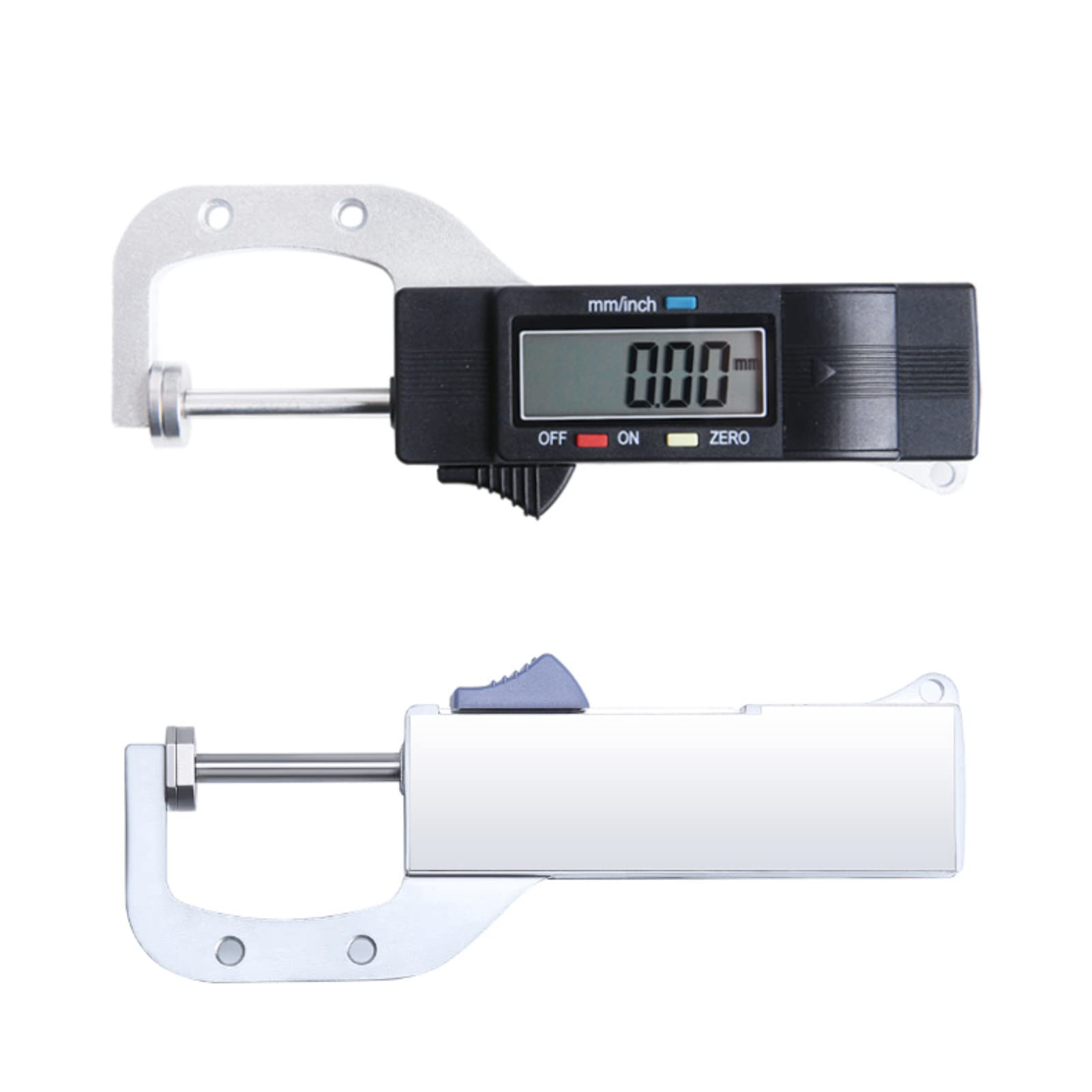 Medidor de Espesor Digital Horizontal con Pantalla LCD 0-25mm Micrómetro Calibre Portátil